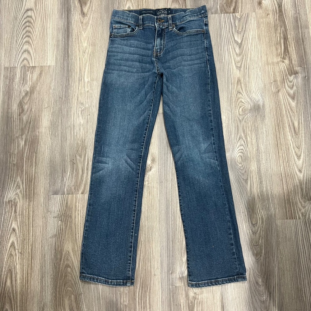 Lucky Brand Classic Straight Leg Medium Wash Denim Jeans 12 Adjustable Waist - Picture 2 of 9